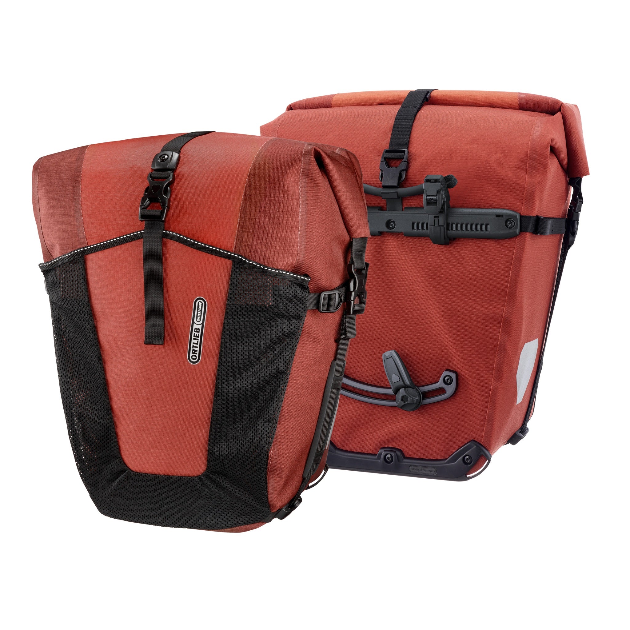 Set di due borse bici ORTLIEB Back-Roller XL Plus QL2.2 in dark chili con sistema Quick-Lock