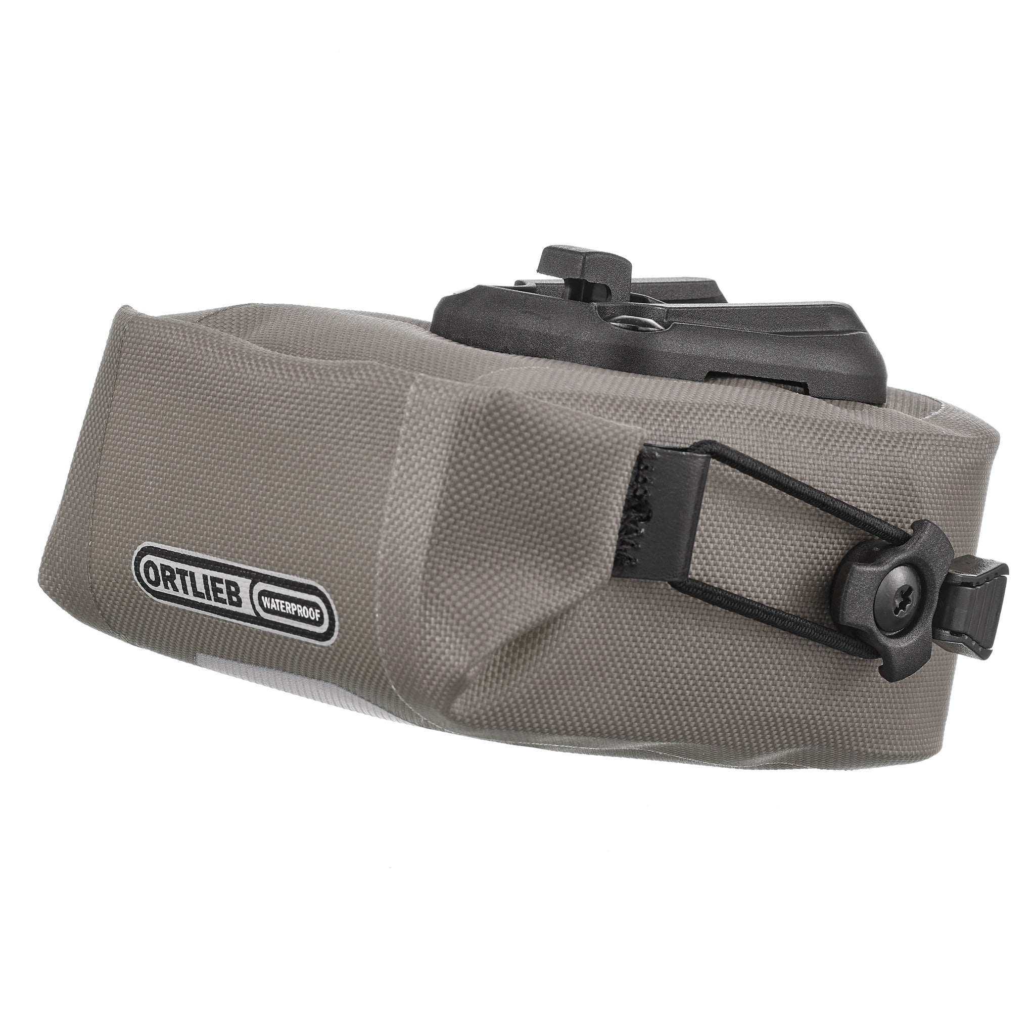 ORTLIEB Micro-Bag 0.8L in dark sand con elemento riflettente e chiusura a rullo
