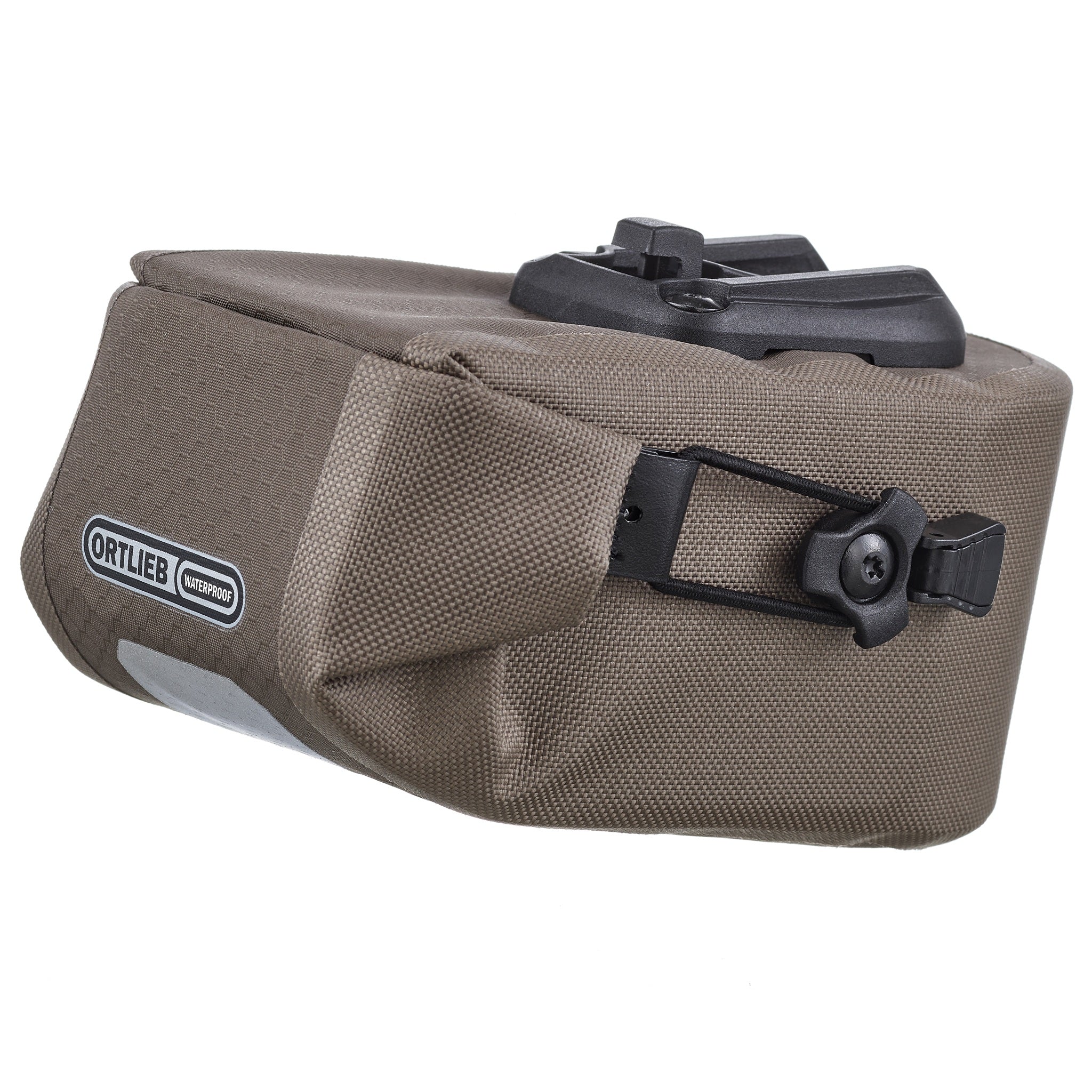 ORTLIEB Micro-Bag 0.5L in dark sand con elemento riflettente e chiusura a rullo